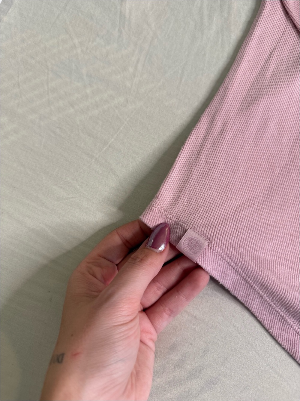 Women's Long-Sleeve Crewneck Top - Light Pink - Picture 4 of 4